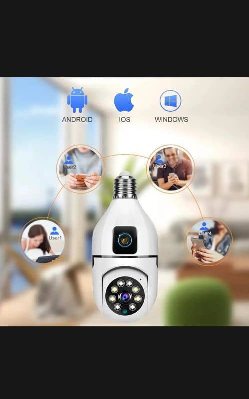 WIFI indoor IP Camera Dual Lens Auto Tracking motion 2way audio 5