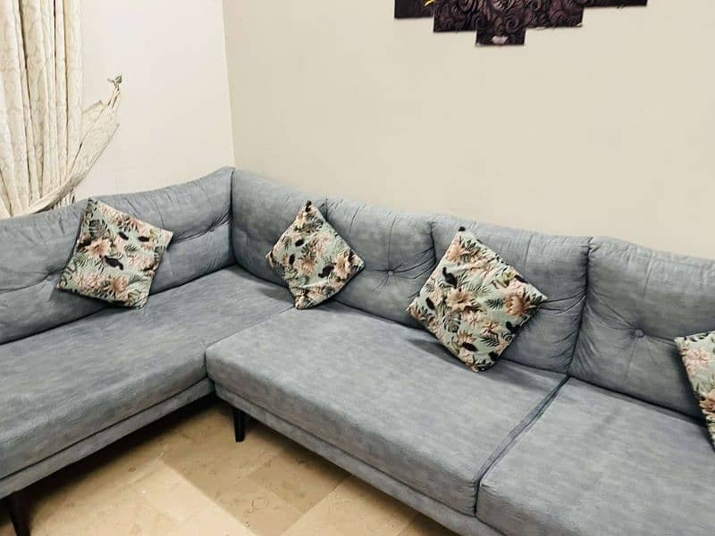 Sofa Set L Shaped With Table Corner 1