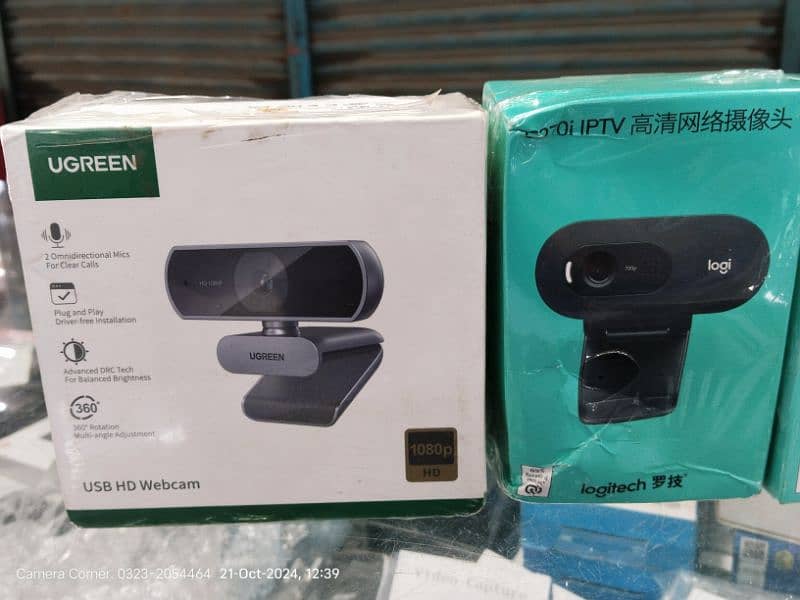 Webcam for Logitech Anker and Ugreen  brand new box pack 2