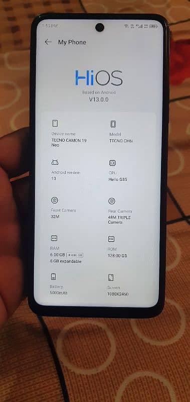 Tecno camon 19 neo 1