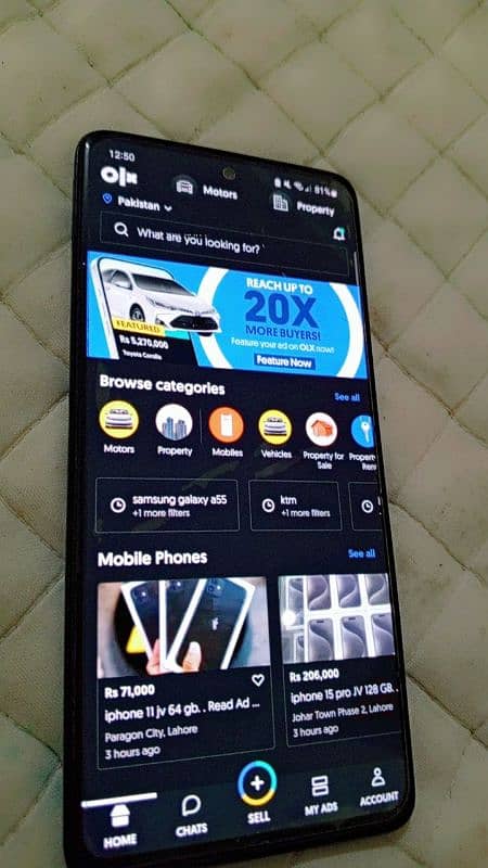 Samsung Galaxy A51 Pta Proof  6 + 6 gb ram 128gb ram 6