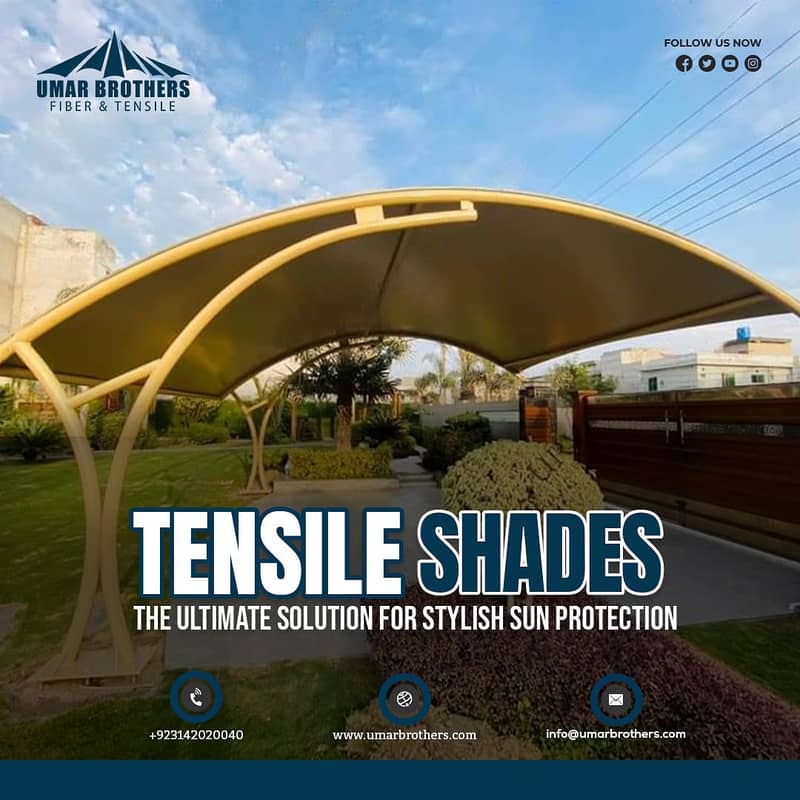 Parking Shade | Fiber Shade | Tensile Shade| Fiber Glass | Fiber Windo 3