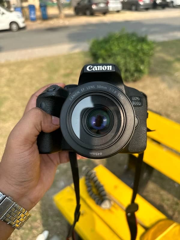 CANON 800 D WITH ORIGINAL BOX ( 18 - 55 mm ) ( 50 mm ) lense 5