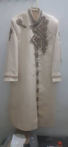 once wore Sherwani matching khussa and dandy stitched two piece