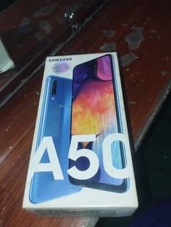 Samsung A50 mobile and only box