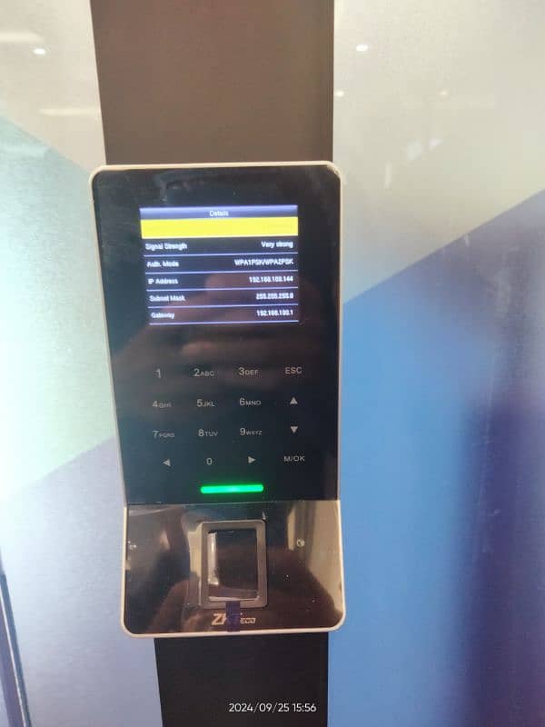 Zkteco Hikvision face detection fingerprint card with lock optional 9