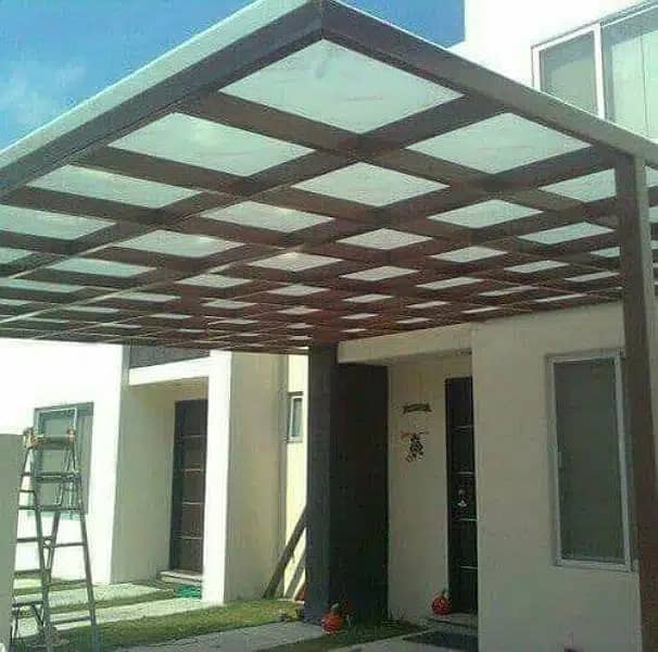 Fiber glass shade door security / Fiberglass Sheds / Fiber Glass Sheet 6