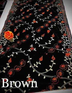 "Women's Embroidered Swiss, Velvet & Woolen Shawls | Elegant Designs"