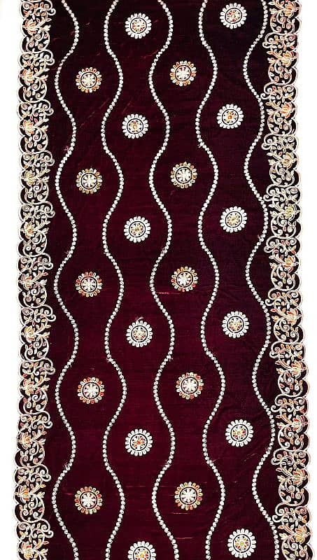 "Women's Embroidered Swiss, Velvet & Woolen Shawls | Elegant Designs" 9