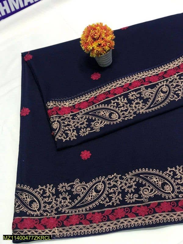 "Women's Embroidered Swiss, Velvet & Woolen Shawls | Elegant Designs" 11