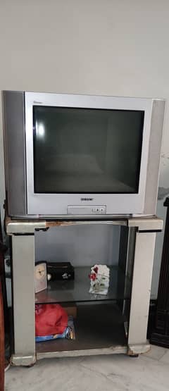 Sony 21 inch tv with trolley 0