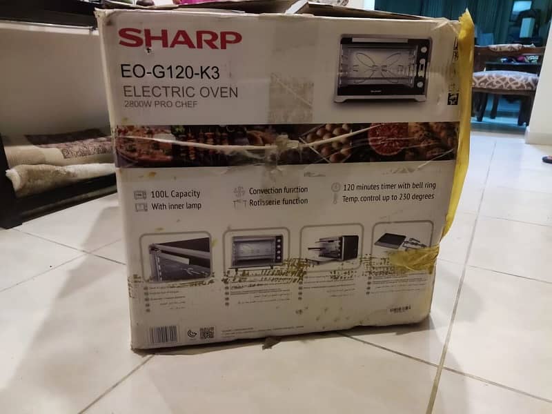 Sharp electric oven (large size) - excellent for baking and grilling. 2