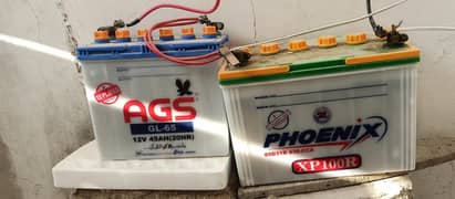 Batteries 4 month used still in warrenty  45ah & 75ah (23000rs both)