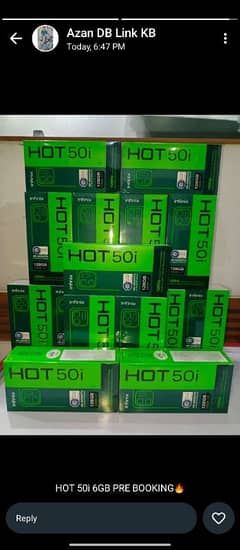 Infinix Hot 50i Stock available