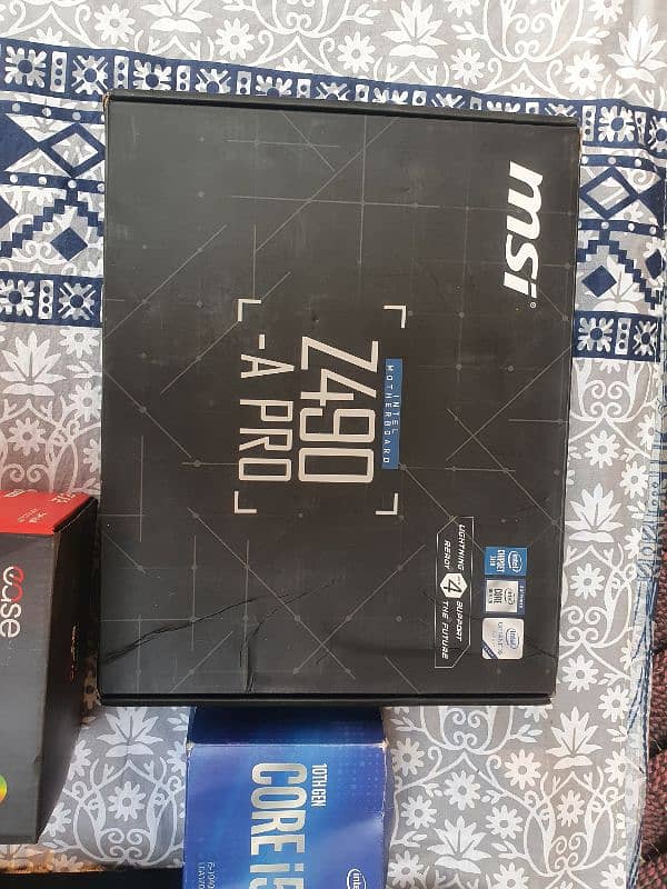 msi z490 motherboard , i5 10th gen cpu and 32 gb ddr4 ram . . 3