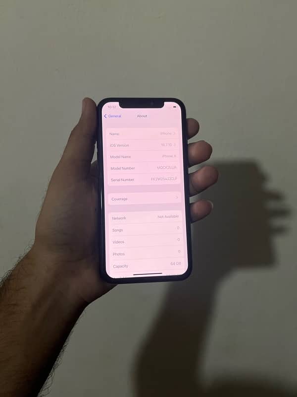 iPhone X 64gb factory unlock non pta all original  all ok 9