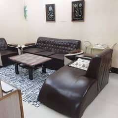 6 seater sofa set with table