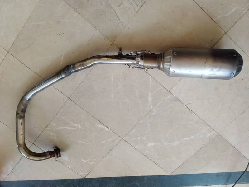 Akrapovic exhaust with chrome bend pipe 3