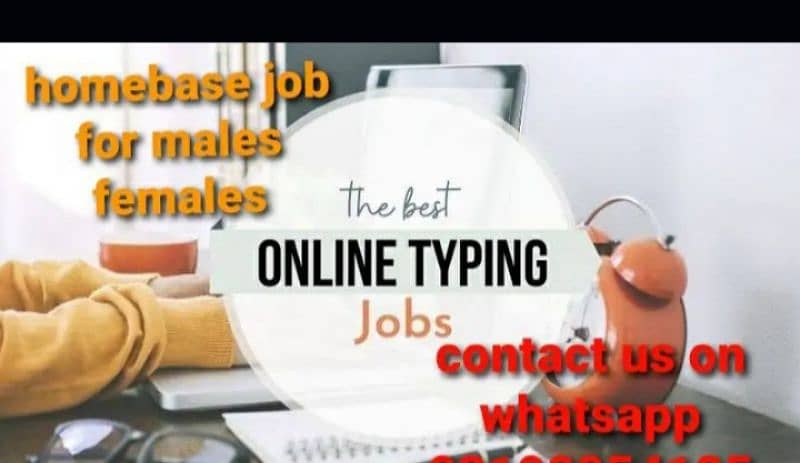 Simple typing job Ms word, Excel home base working for males & females 0