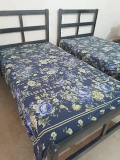 single bed pair with mattress