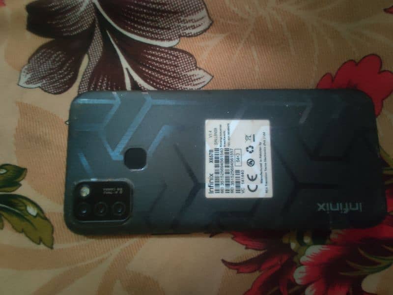 Infinix smart 6 with box and charger 12