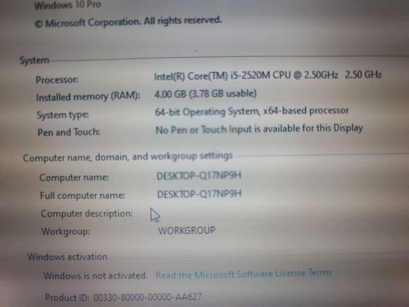 i5 2nd Generation 4Gb Ram 300gb Hardisk 5