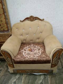 new sofa set golden colour 0