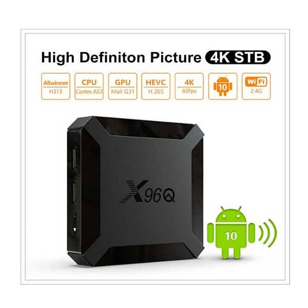 *X96Q Android Smart Tv Box |4K/Quad/2GB/16GB/Android10* 3