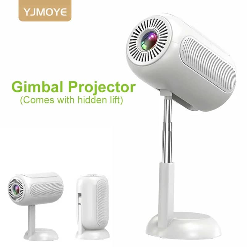 TS-6 YJMOYE Portable 4K Smart HD Mini Projector with Android 11.0, 2