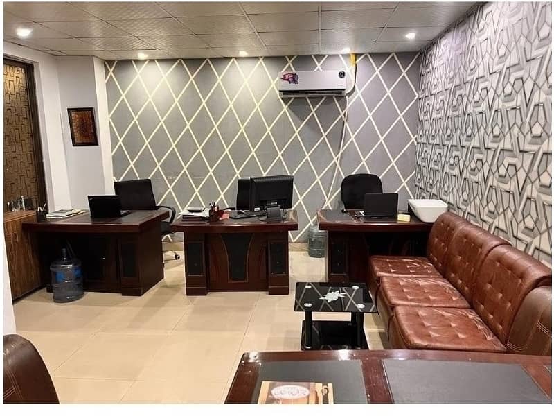 Area 310 Sq. ft Office For Sale Monthly Rental income 40k Best Investment on Main Boulevard Gulberg Lahore Original Pics 0