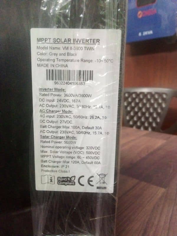 TRlON new box solar inverter 3.6. kva      L2 L3 solar stand 3