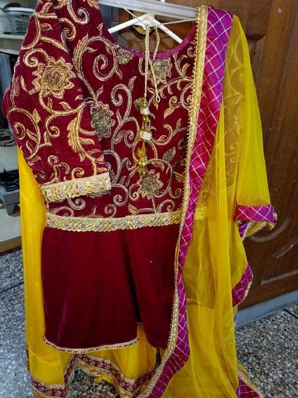 short frok with lehnga 0