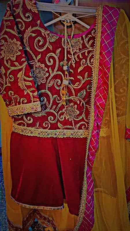 short frok with lehnga 1