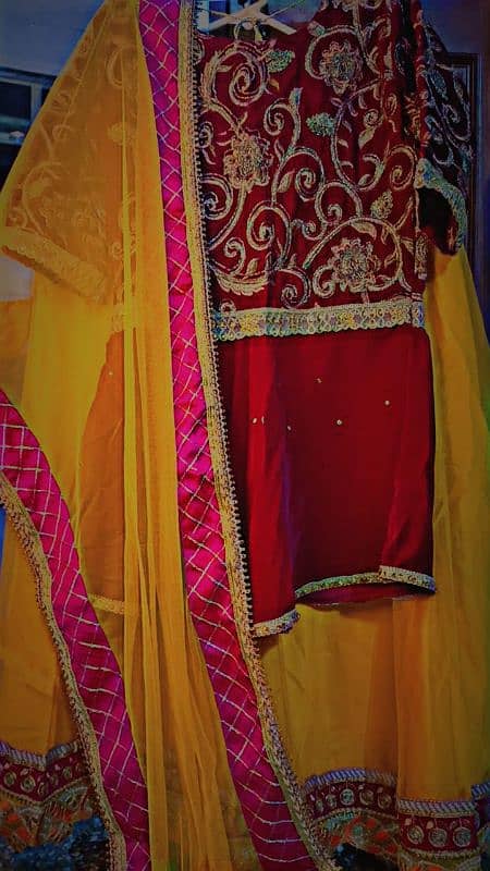 short frok with lehnga 2