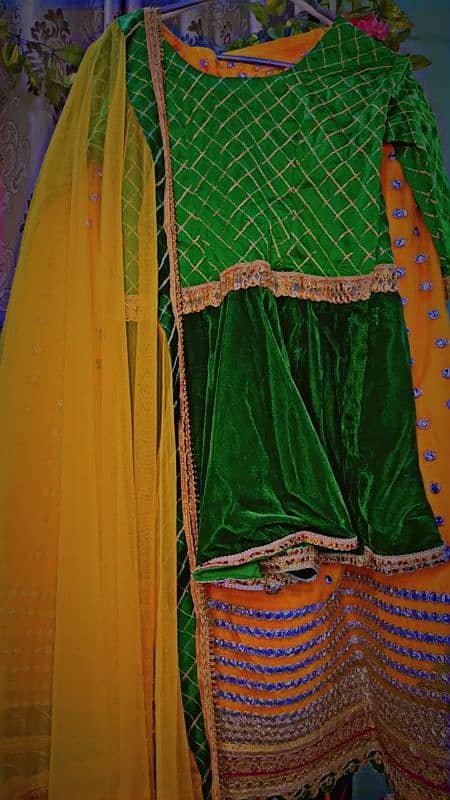 short frok with lehnga 4