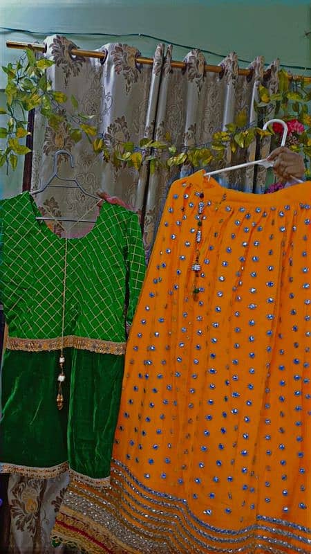 short frok with lehnga 5