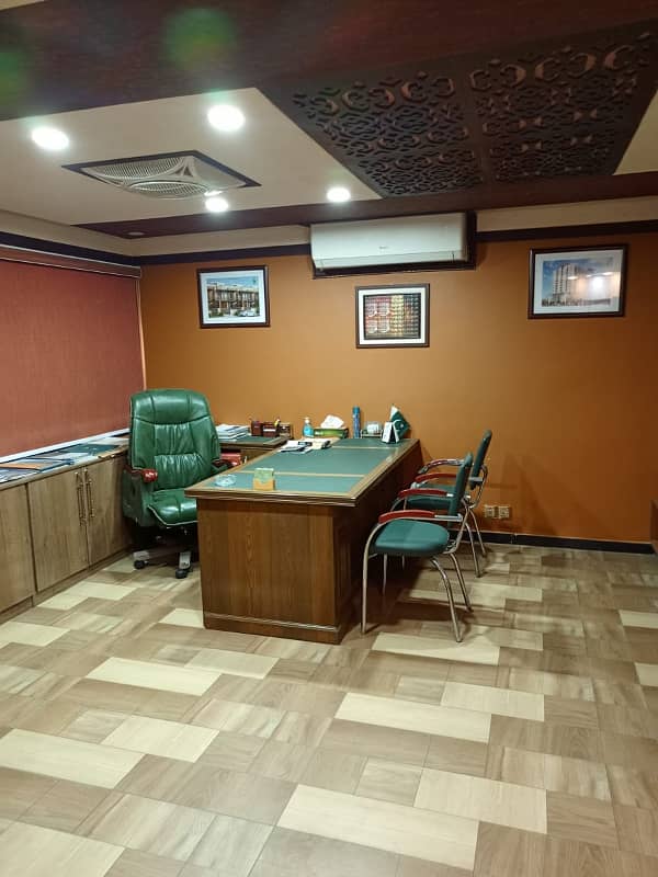 NEAR 26 STREET VIP LAVISH FURNISHED OFFICE FOR RENT 24 & 7 TIME MEZNINE FLOOR 3