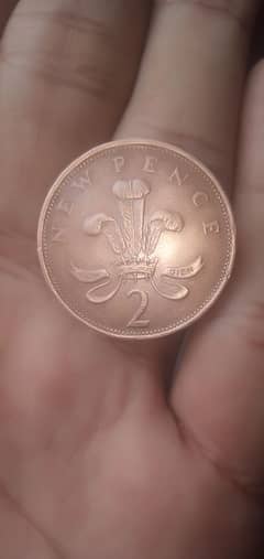 2 New Pence Elizabeth. 2 D. G. REG. F. D. 1981