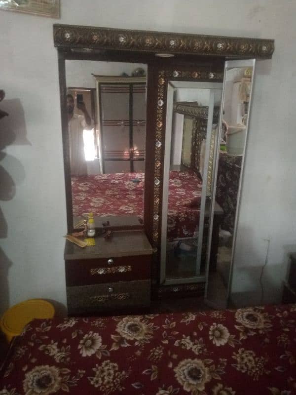 Bed, Side tables, Dressing table for sale 0