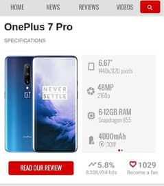 OnePlus 7 Pro 8gb 256gb snapdragon 855