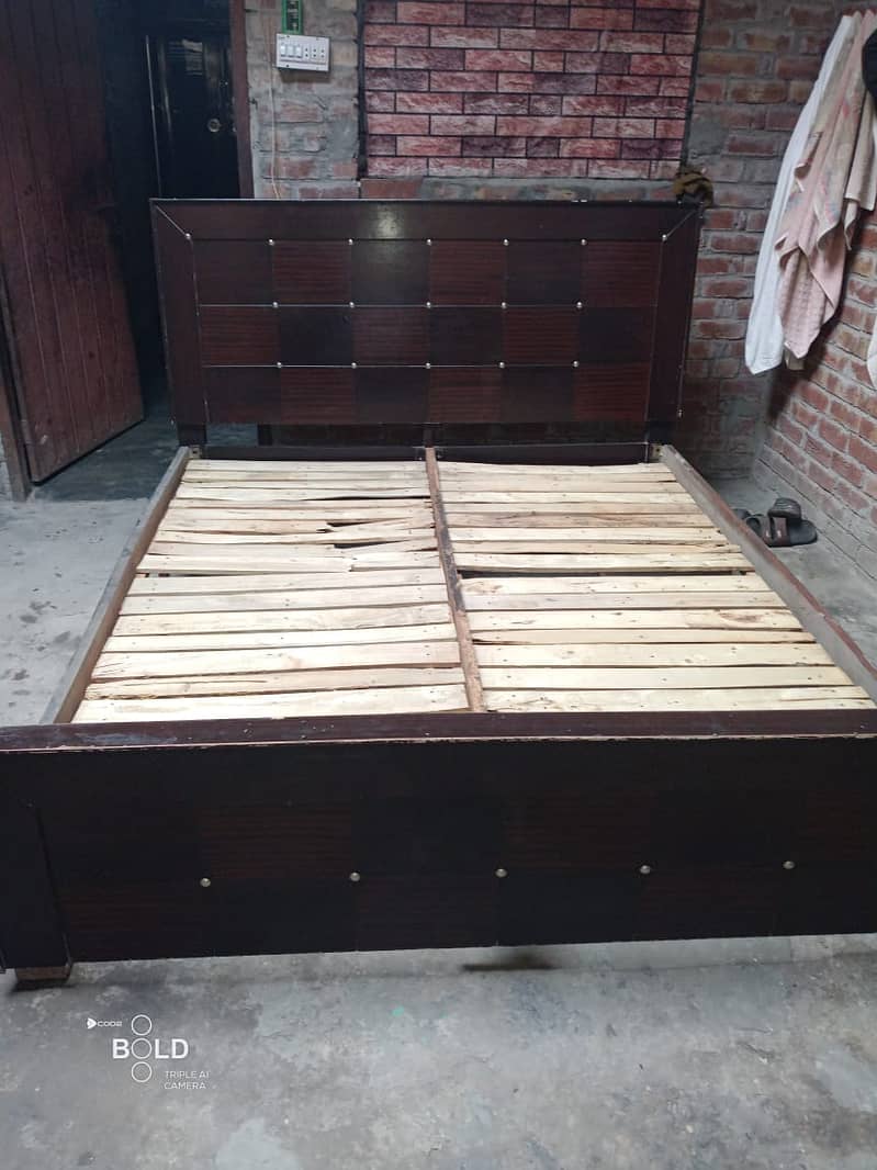 Wooden Bed For Sale - King Size 1