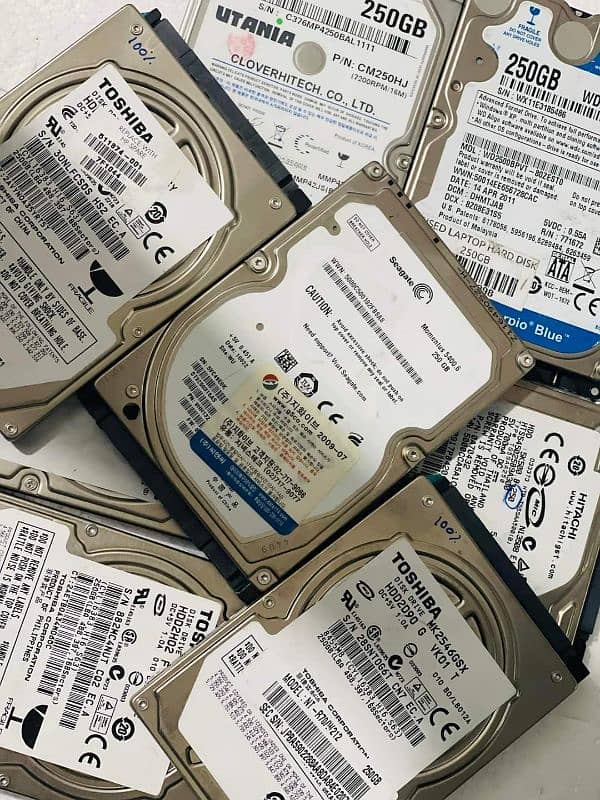 250GB, 320GB, 500GB & 1TB 2.5" SATA Hard Drives with 100% Health 1