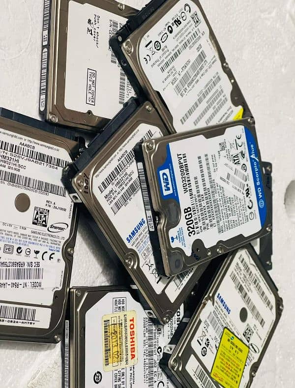 250GB, 320GB, 500GB & 1TB 2.5" SATA Hard Drives with 100% Health 2