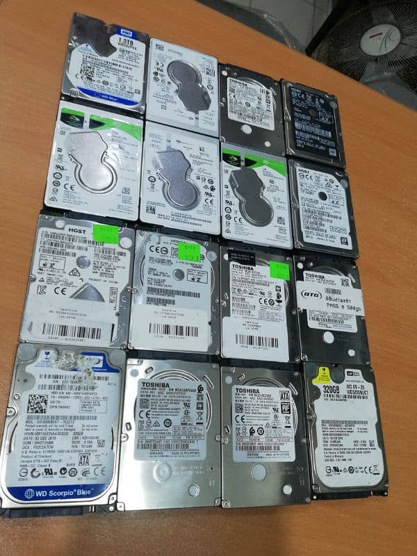 250GB, 320GB, 500GB & 1TB 2.5" SATA Hard Drives with 100% Health 4