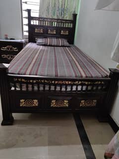 Chinioti Wooden Single bed set