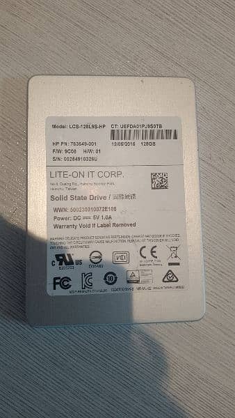 LITE-ON SSD 128 GB | 100% HEALTH 0