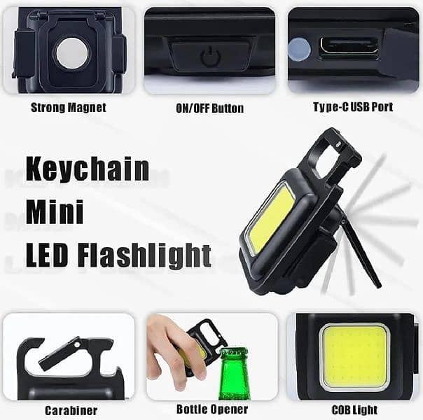 Cob Keychain Light 3