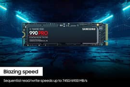 Samsung 990 PRO 4TB PCIe 4.0 M. 2 NVMe SSD