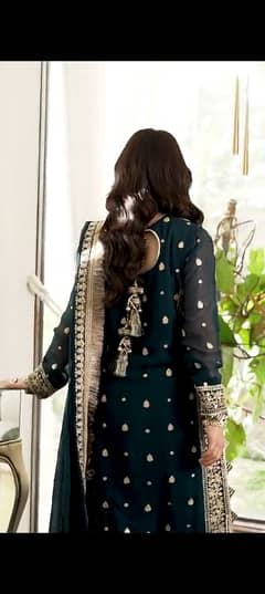 3 PC's Women Stitched chiffon embroidered Suit