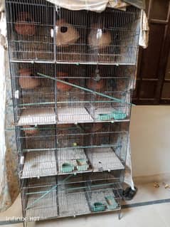 bird cage 12 portion good condition